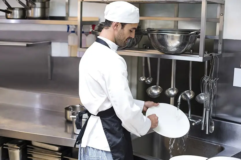 Мытьё посуды в учреждениях общественного питания